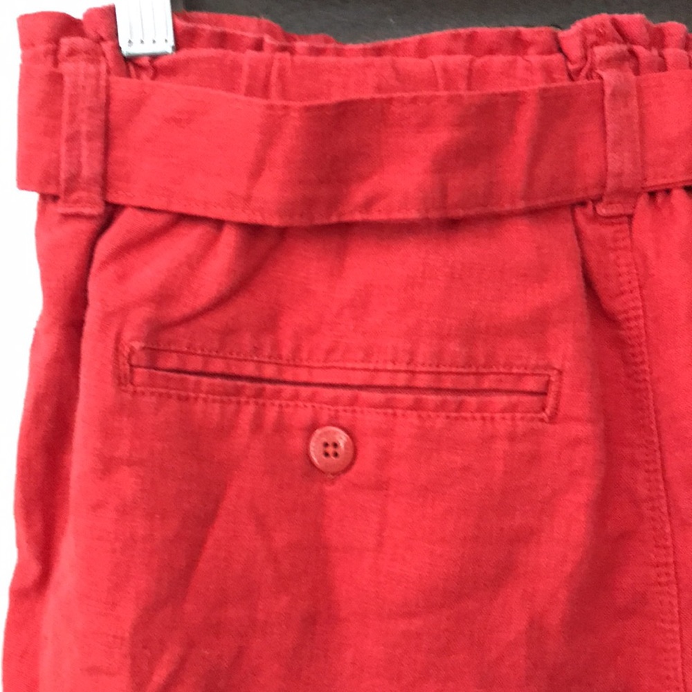 Sanctuary Shorts red includes belt, pockets, size large - Picture 4 of 7